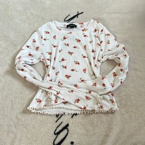 Rose Long-Sleeve Crop